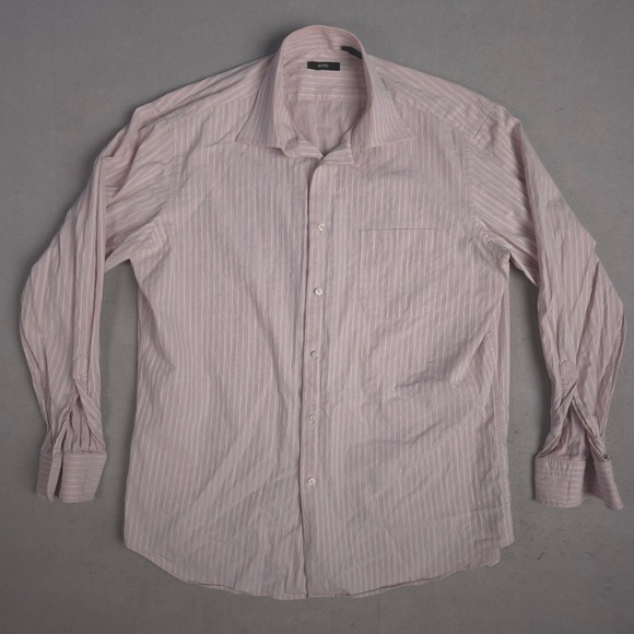 Hugo Boss Other - Hugo Boss Striped Dress Shirt Button Up‎ Long Sleeve Career Casual 16 34/35